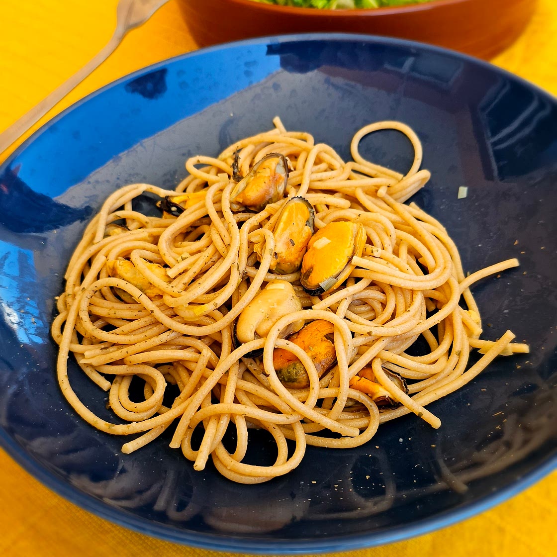 Spaguetti with mussels