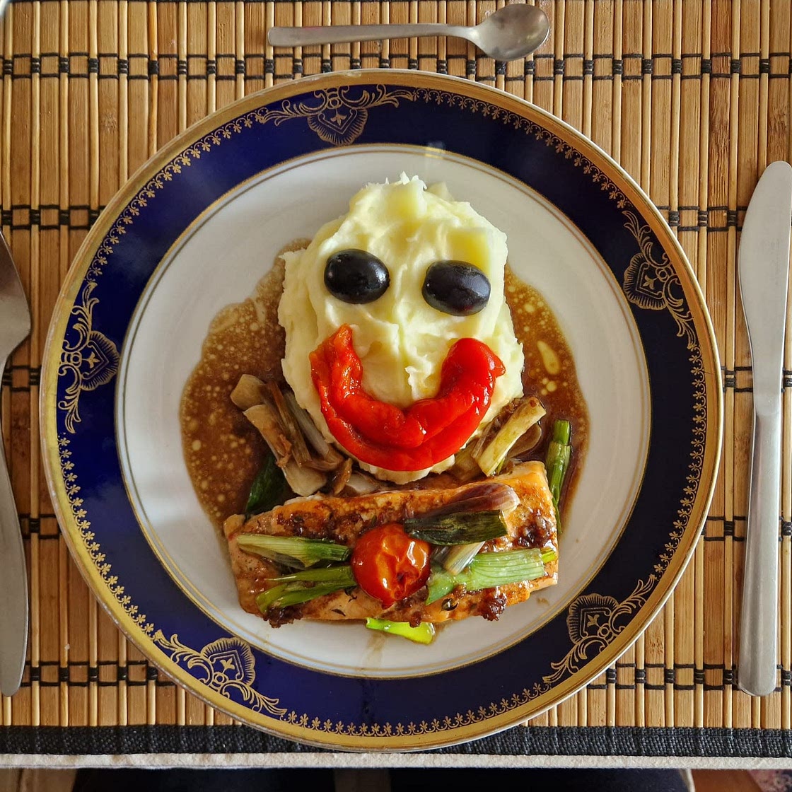 Pečený losos na sójové omáčce 🐟🥦🥕🤤🧡🔥😍