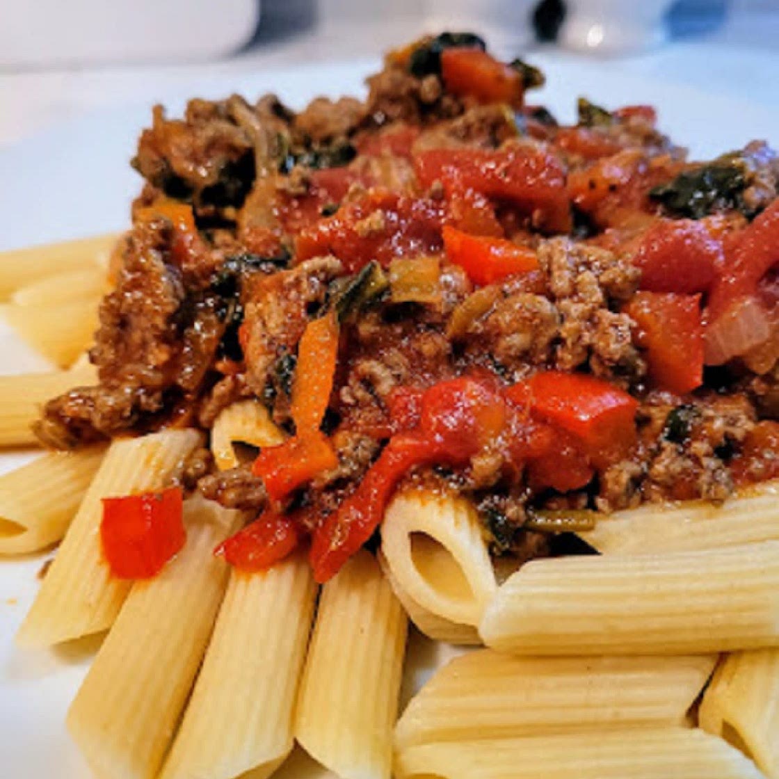 Veggie Filled Meat Sauce