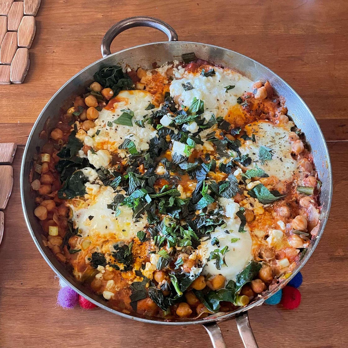 Chickpea and Kale Shakshuka