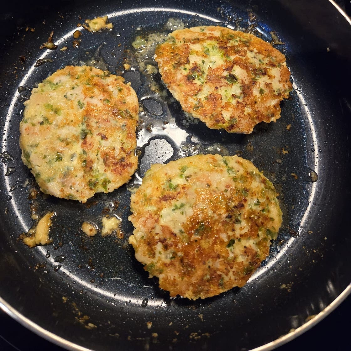 Cheesy Chicken Fritters
