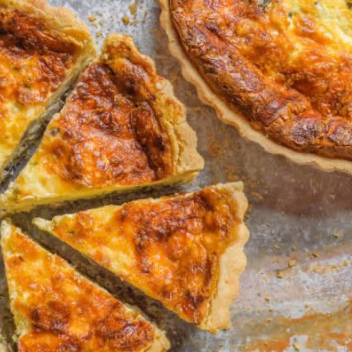 Deep Dish Quiche w/ Mushrooms, Bacon & Gruyère 