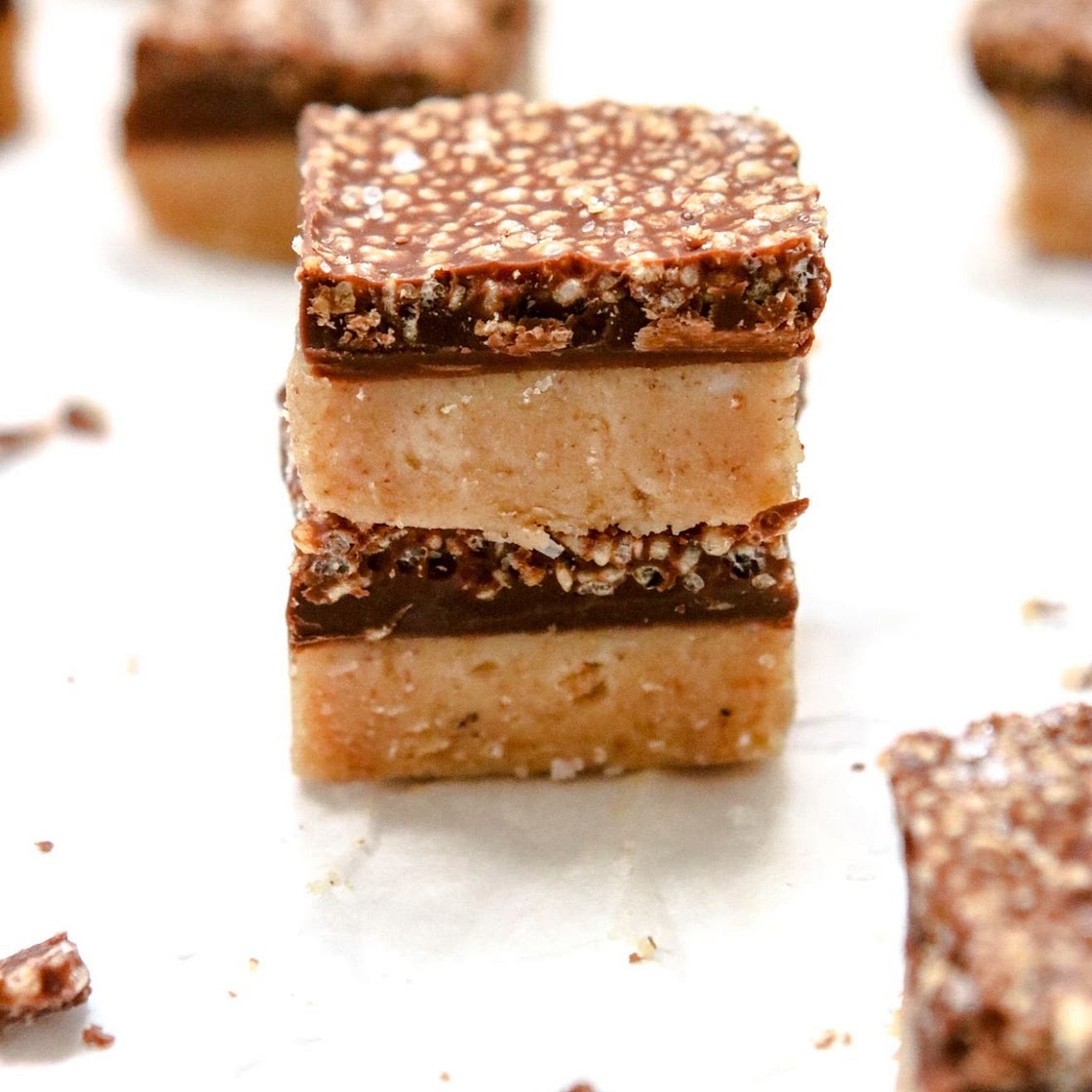 Crispy Chocolate Peanut Butter Banana Bites