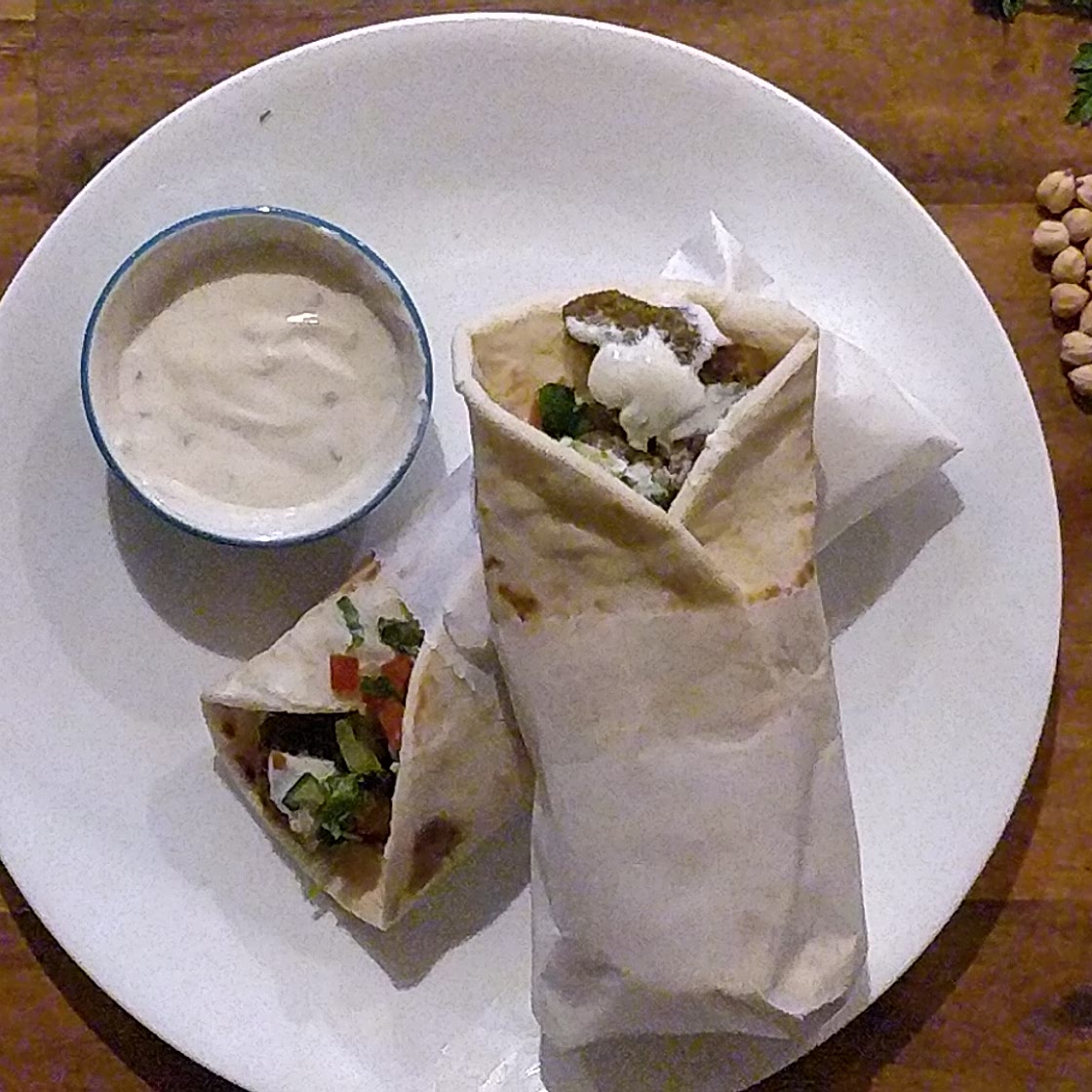 Healthy Air-Fried Falafel Wrap