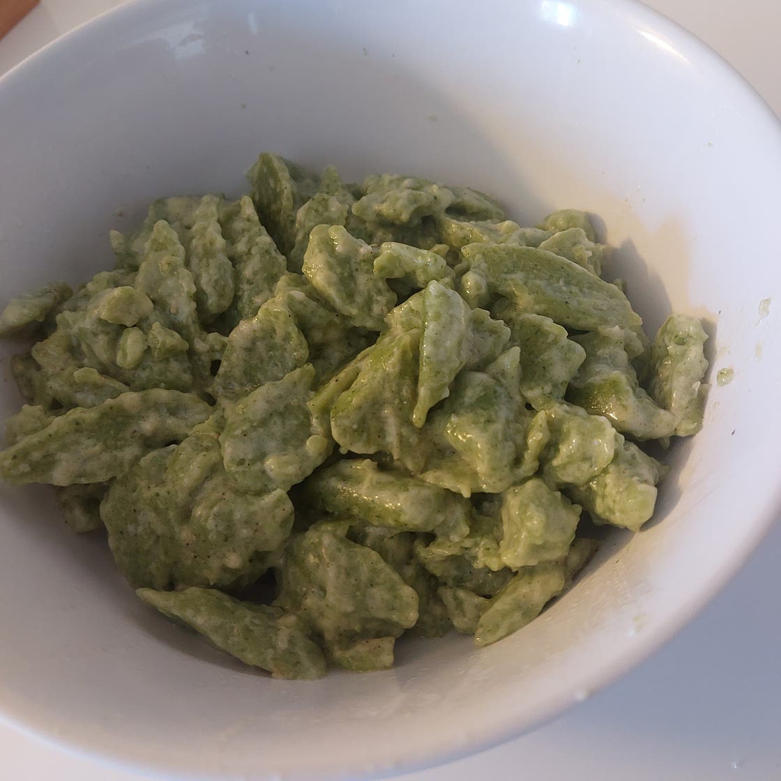 Pâtes de brocolis à la crème