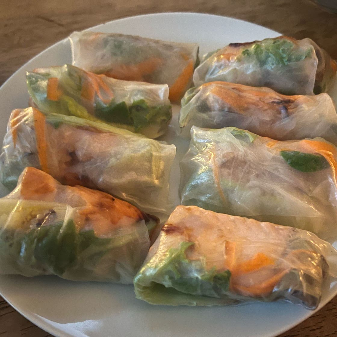 Teriyaki Salmon Springrolls — Airftyer Salmon | Angiela Eats -