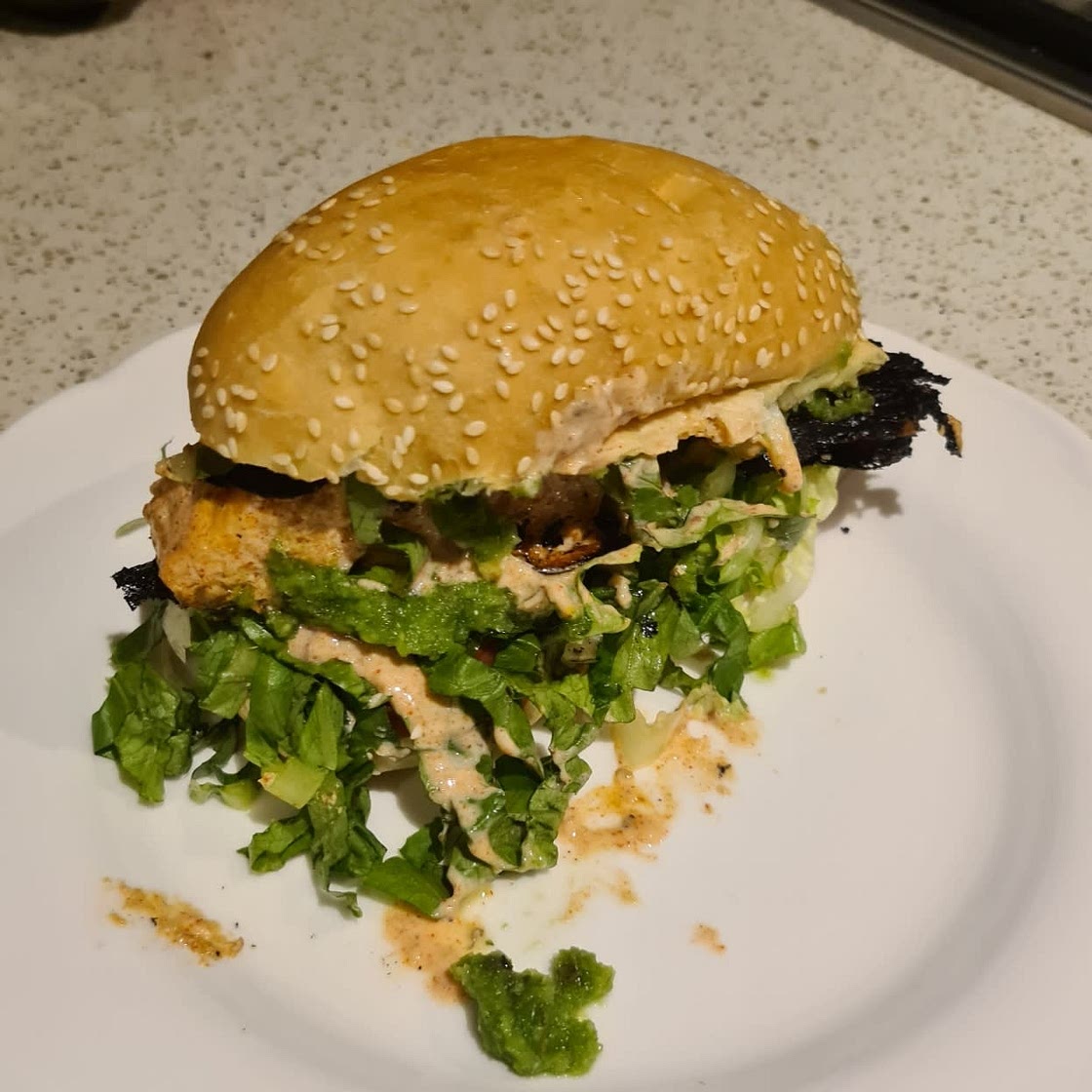 CAJUN SALMON PO' BOY