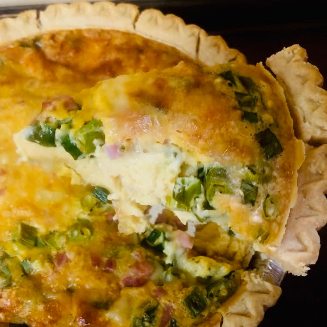 Ham & Swiss quiche