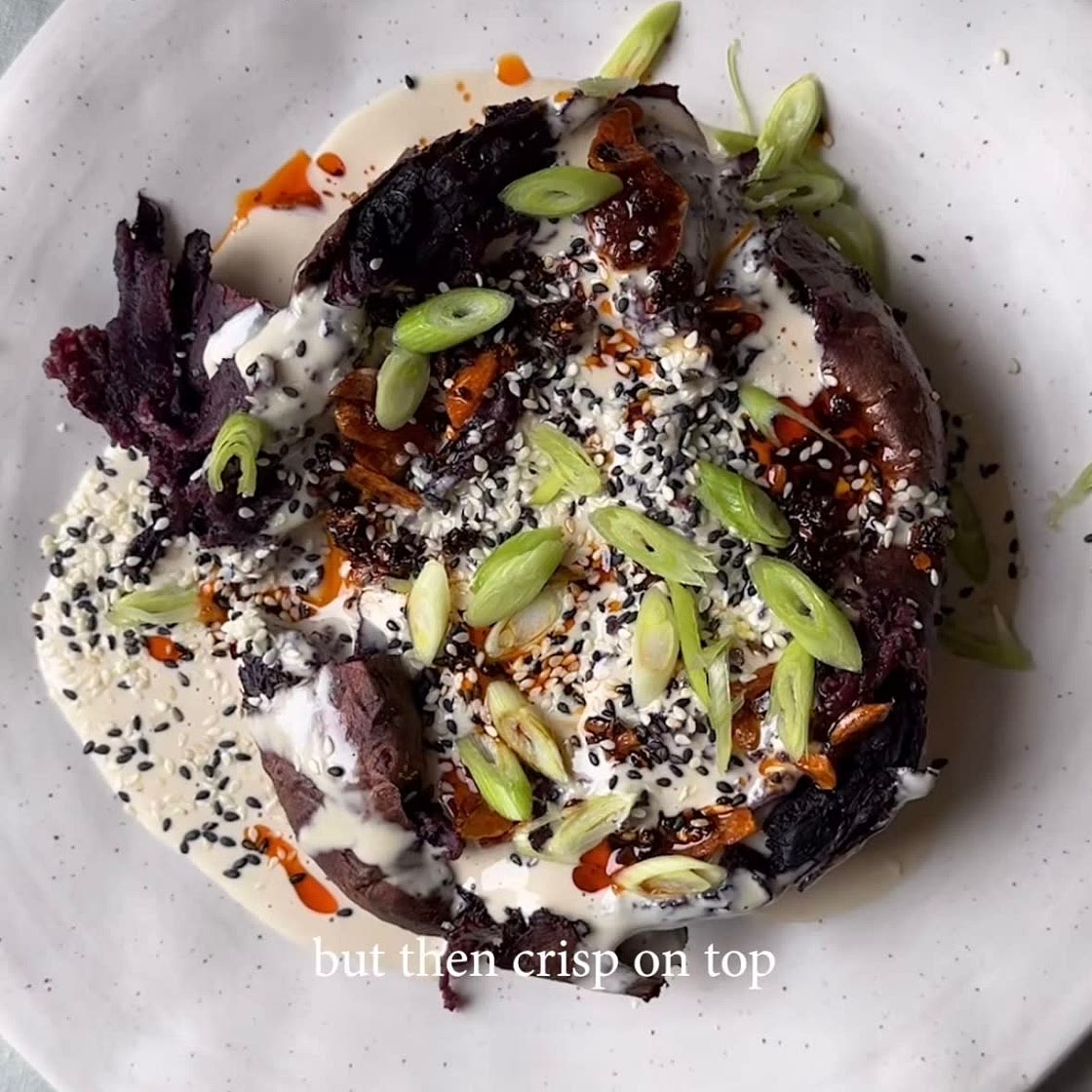 Sweet Potato with Tahini (Nat’s Nourishment)