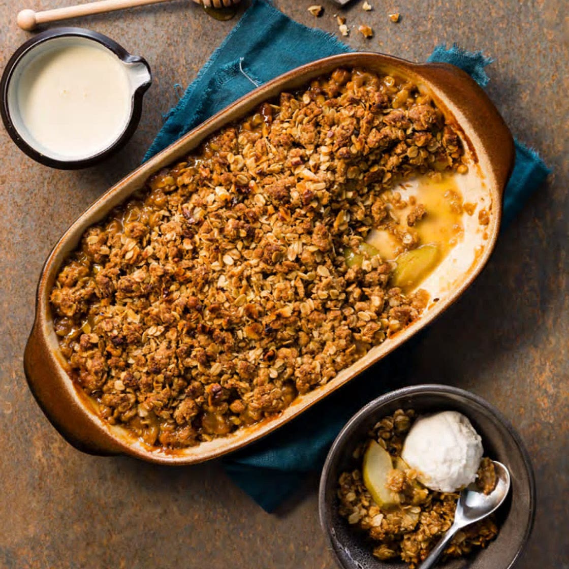 ANZAC BISCUIT CRUMBLE