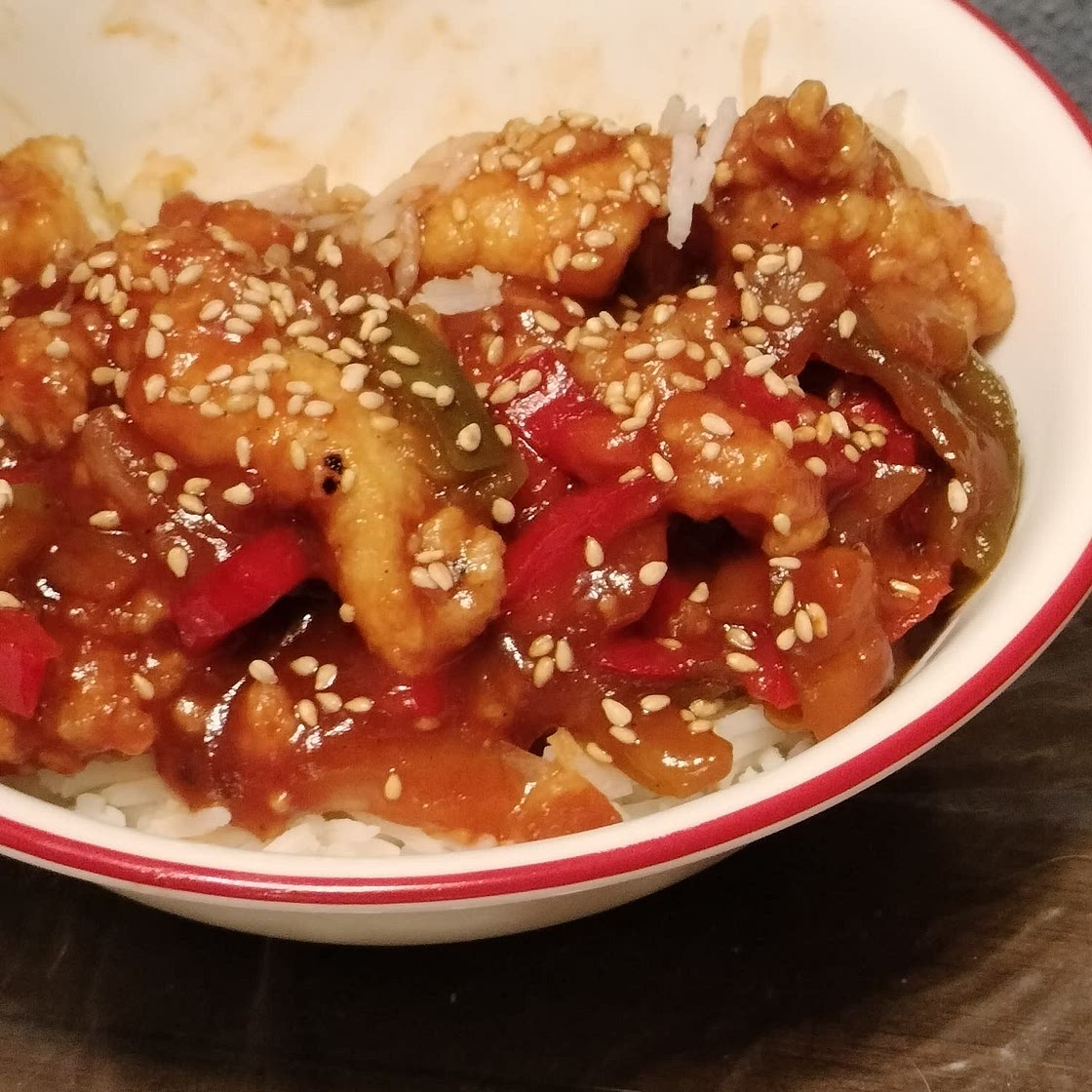 Crispy Gluten-Free Sweet and Sour Chicken (Baked)