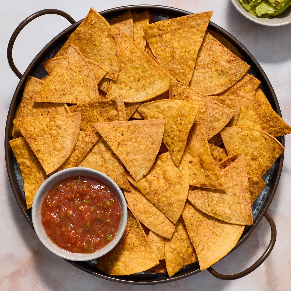 Homemade Air Fryer Tortilla Chips (with Corn or Flour Tortillas)