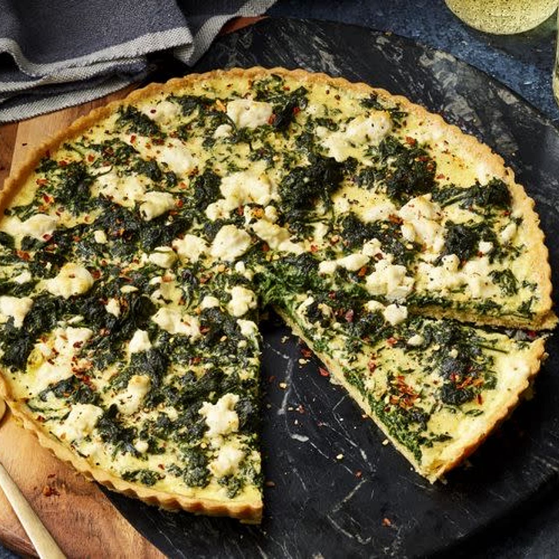Spinach Goat Cheese Quiche