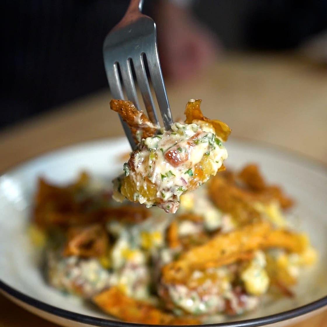 Crispy Warm Potato Salad
