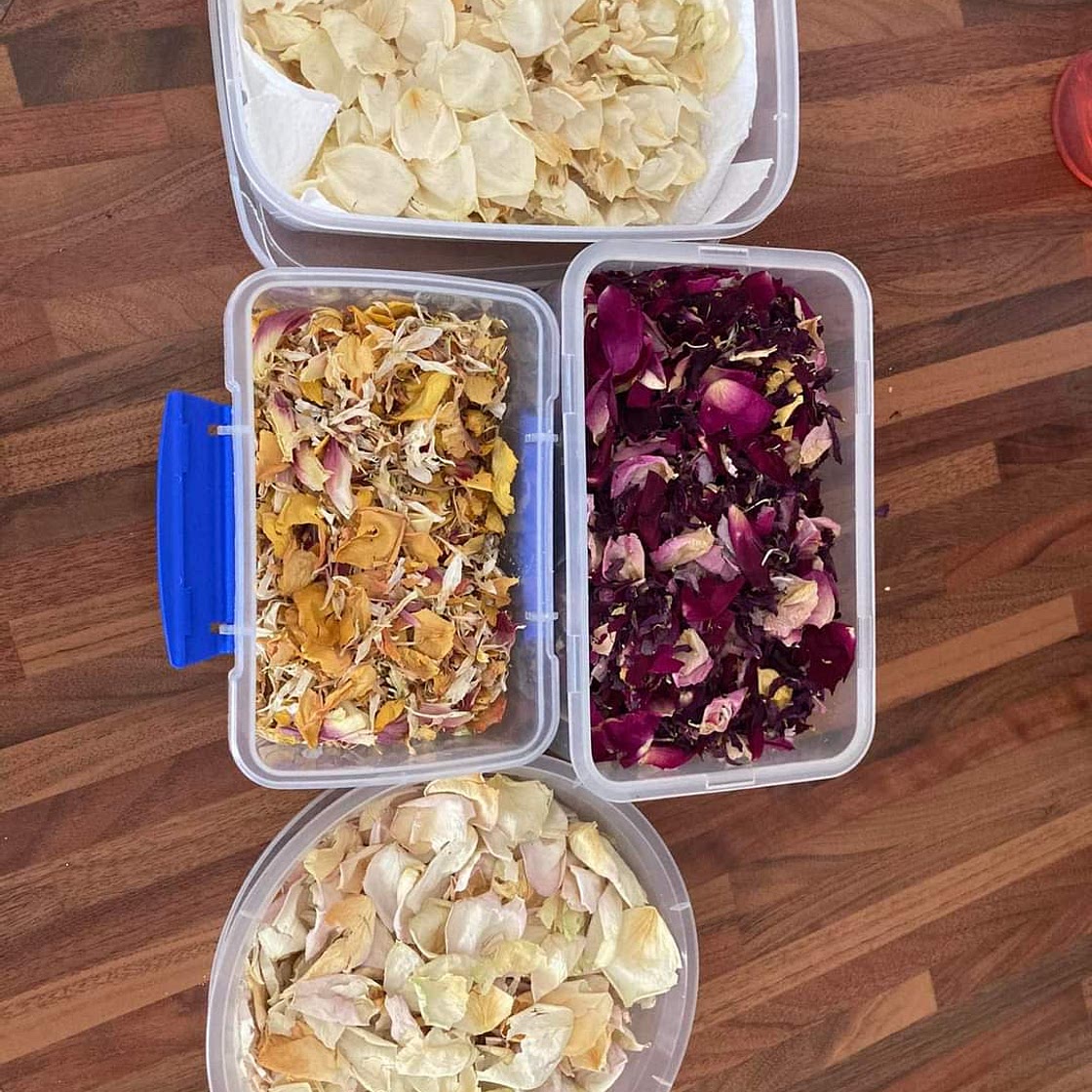 Microwaved Dried Flowers