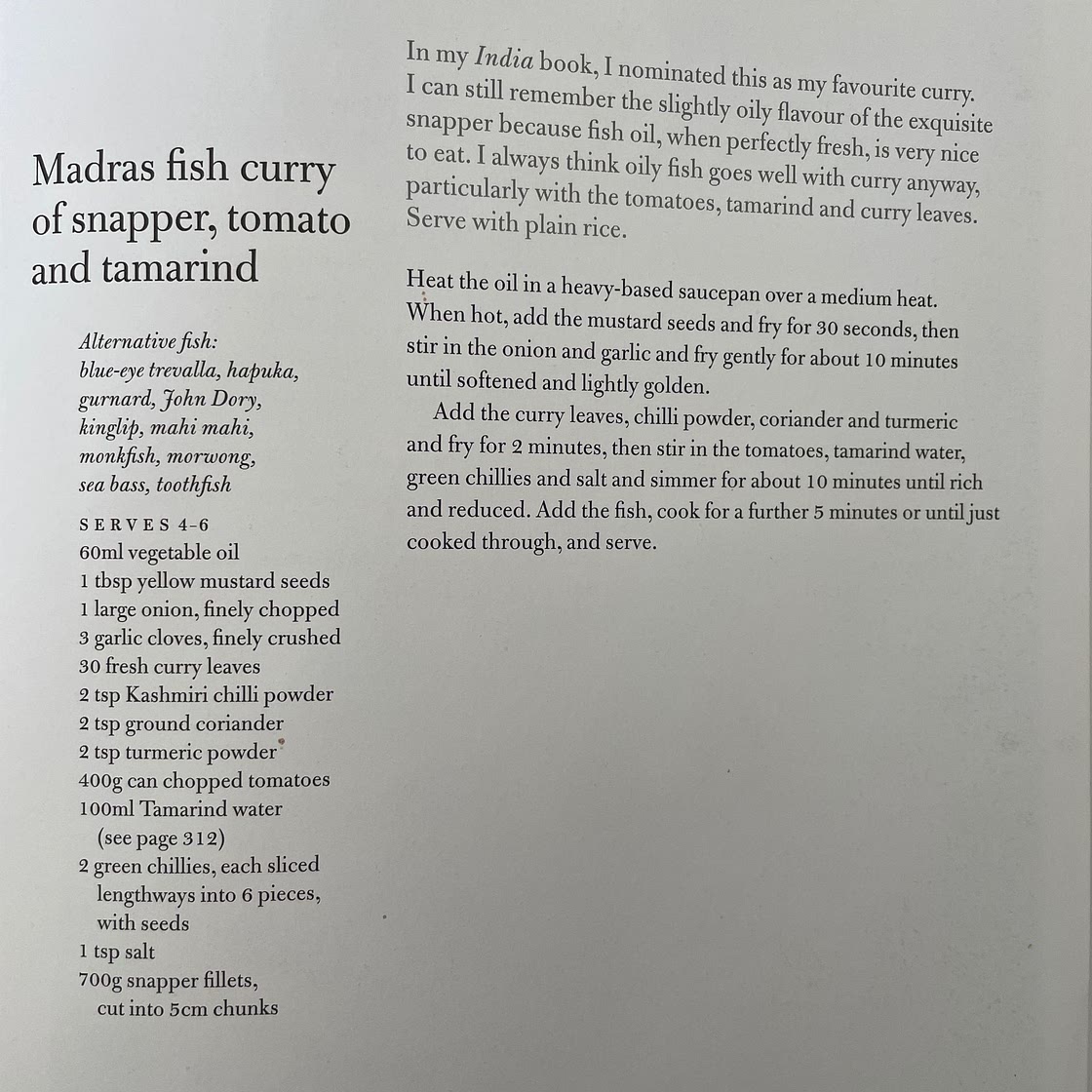 Madras fish curry - p. 175