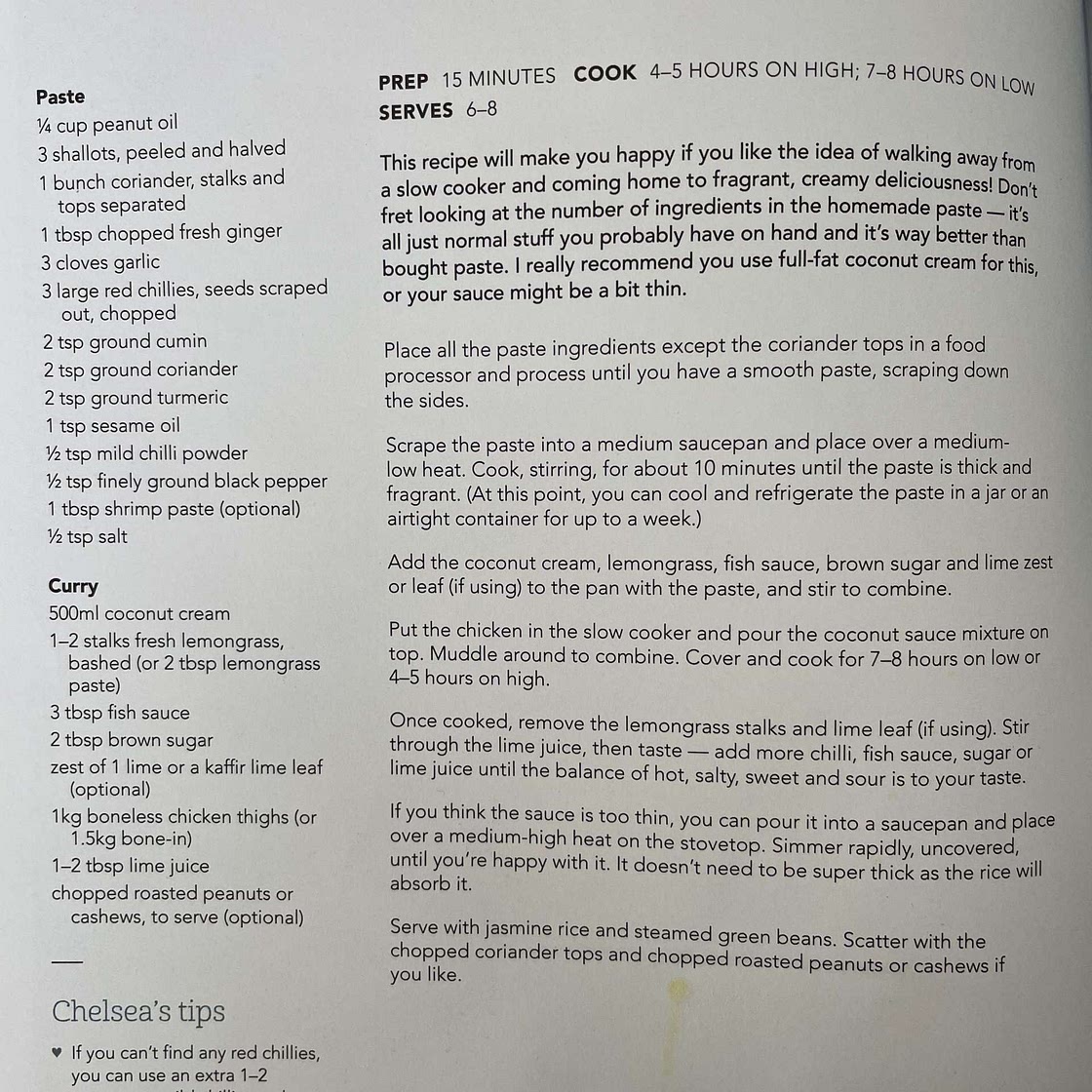 Slow-cooker Thai chicken curry - 126