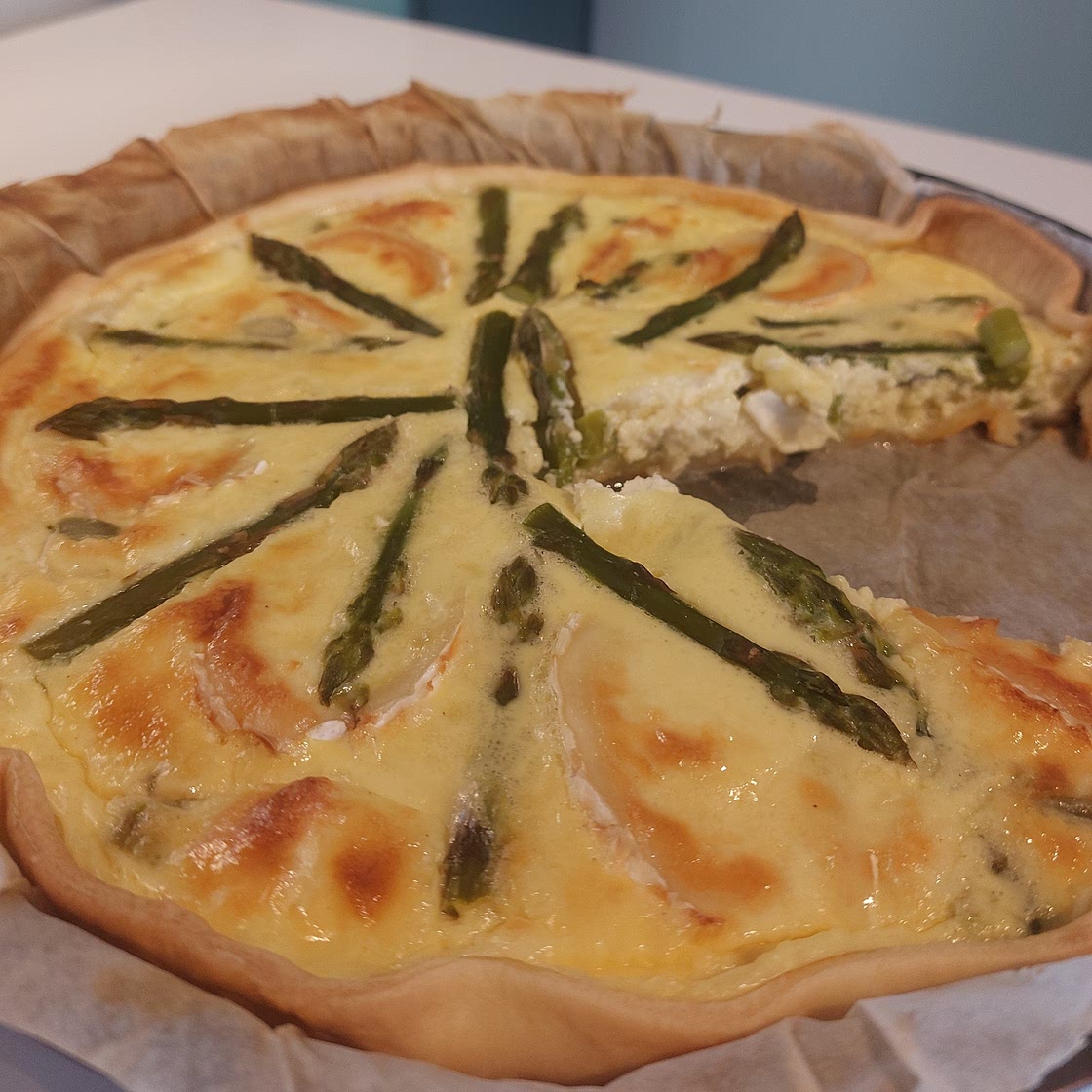Quiche asperge & chèvre