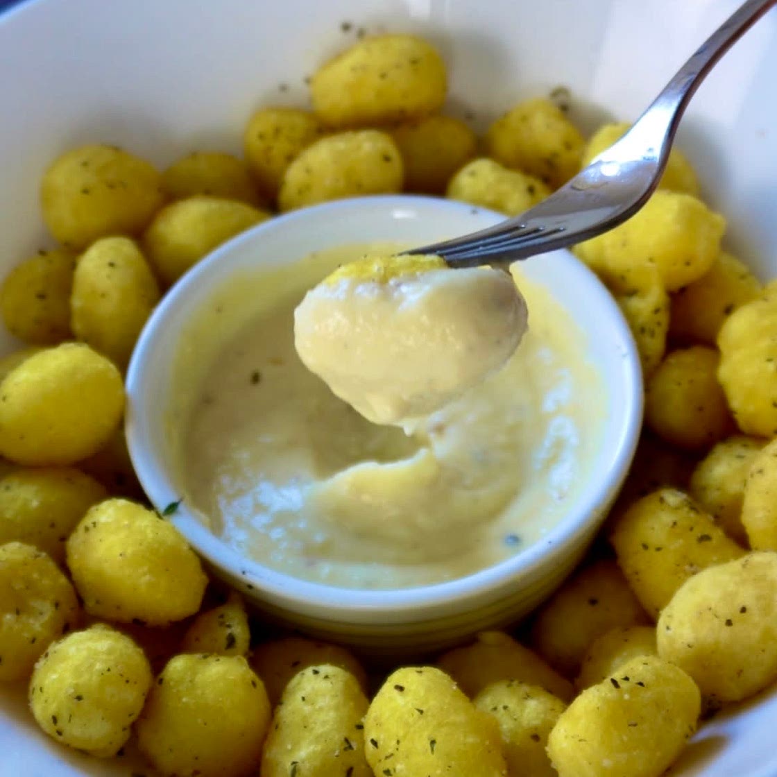 Gnocchi Fries with Parmesan Sauce