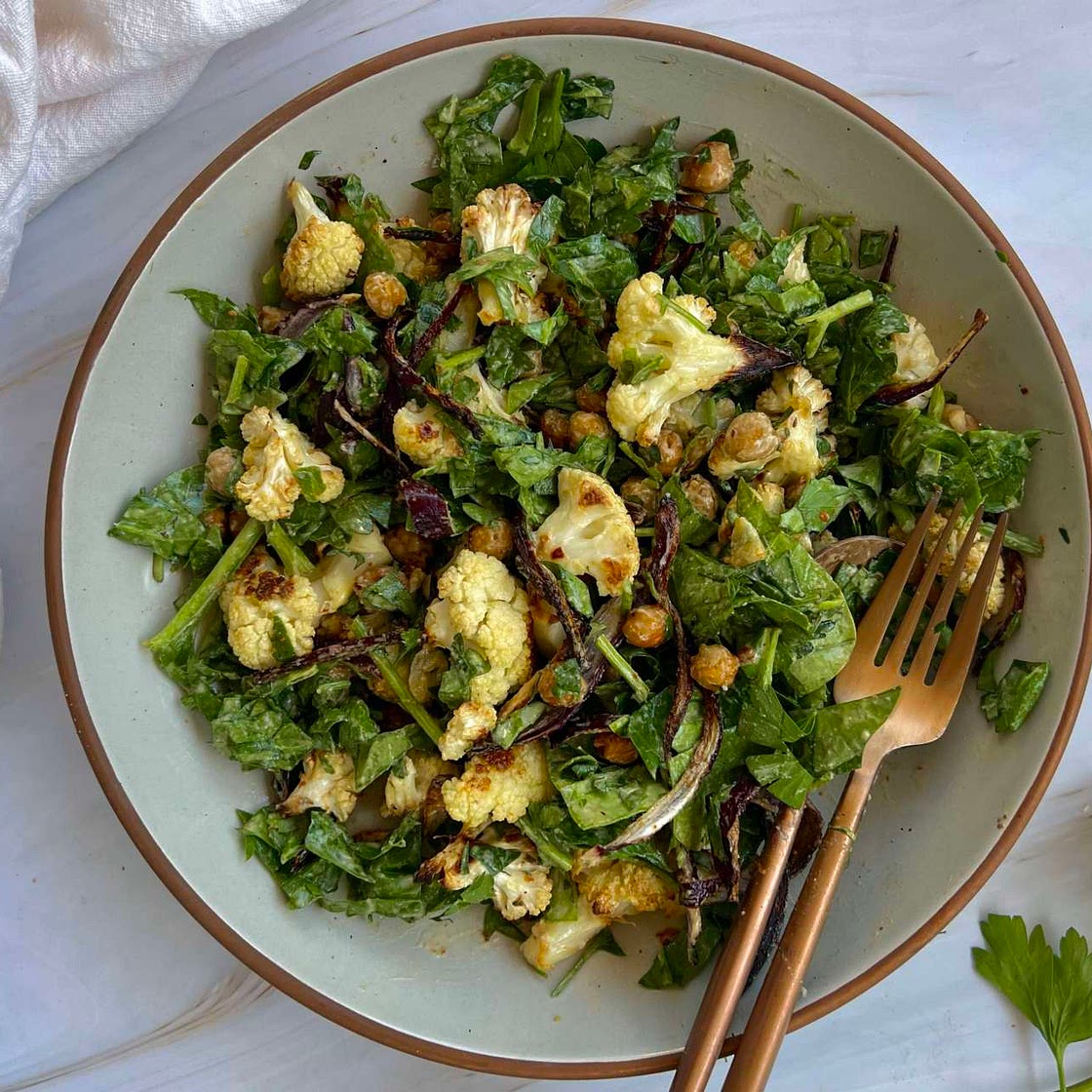 Roasted Cauliflower Salad