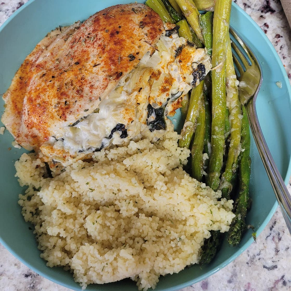 Spinach Artichoke Stuffed Chicken Breast