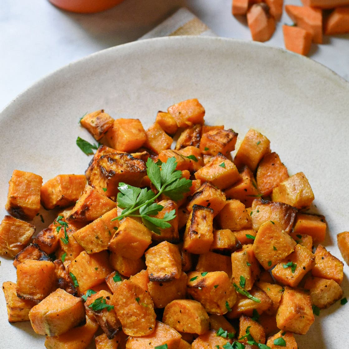 Air Fryer Sweet Potato Cubes