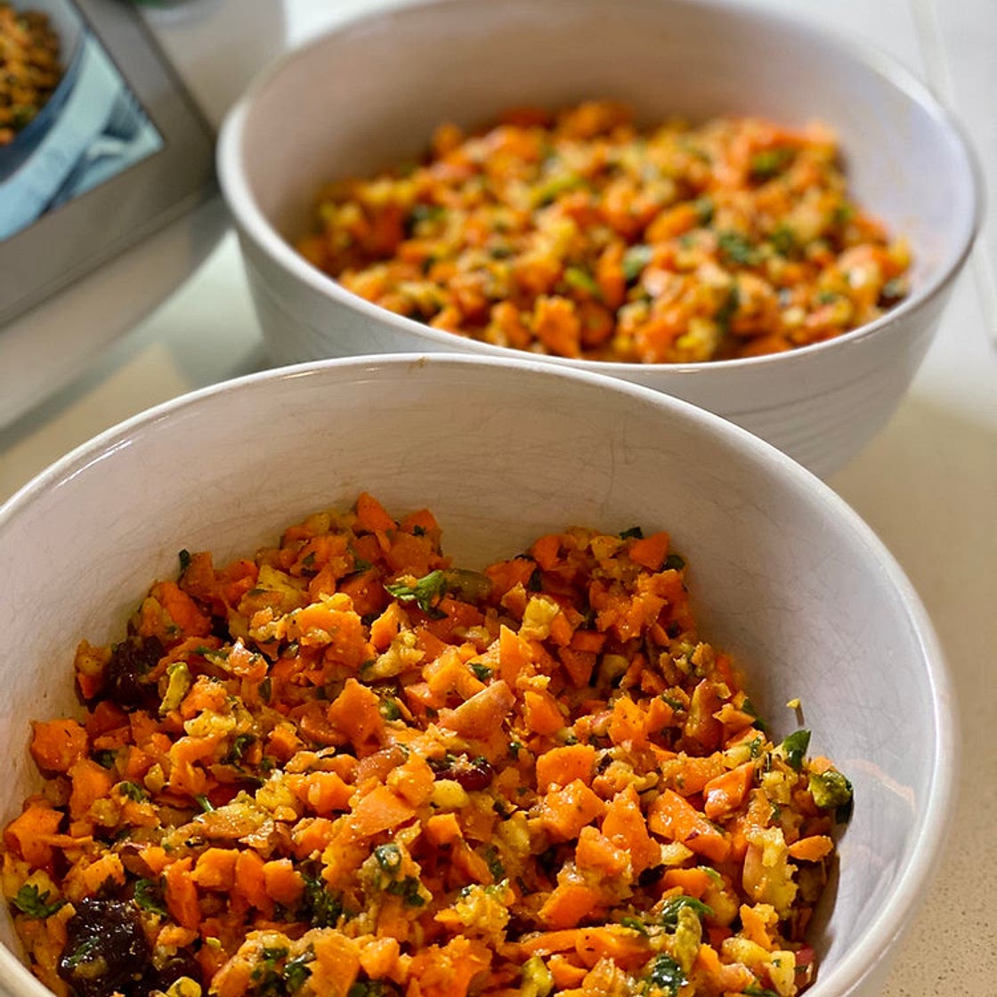 Exotic Raw Spiced Carrot Salad Recipe