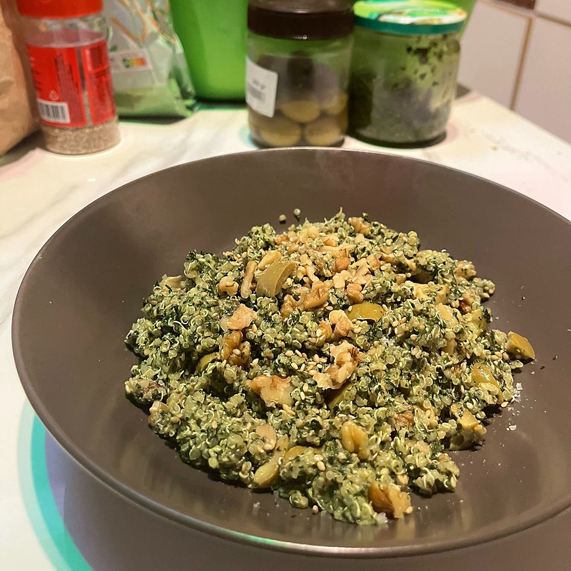 Quinoa Pesto Salad