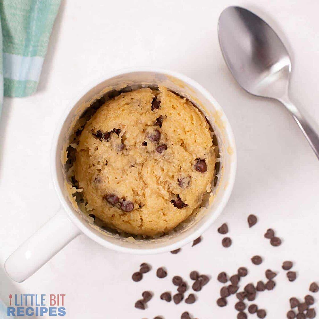 Chocolate chip mug cake
