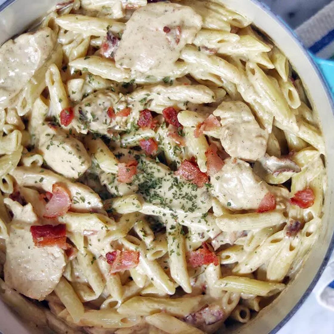 Four-Cheese Chicken Carbonara