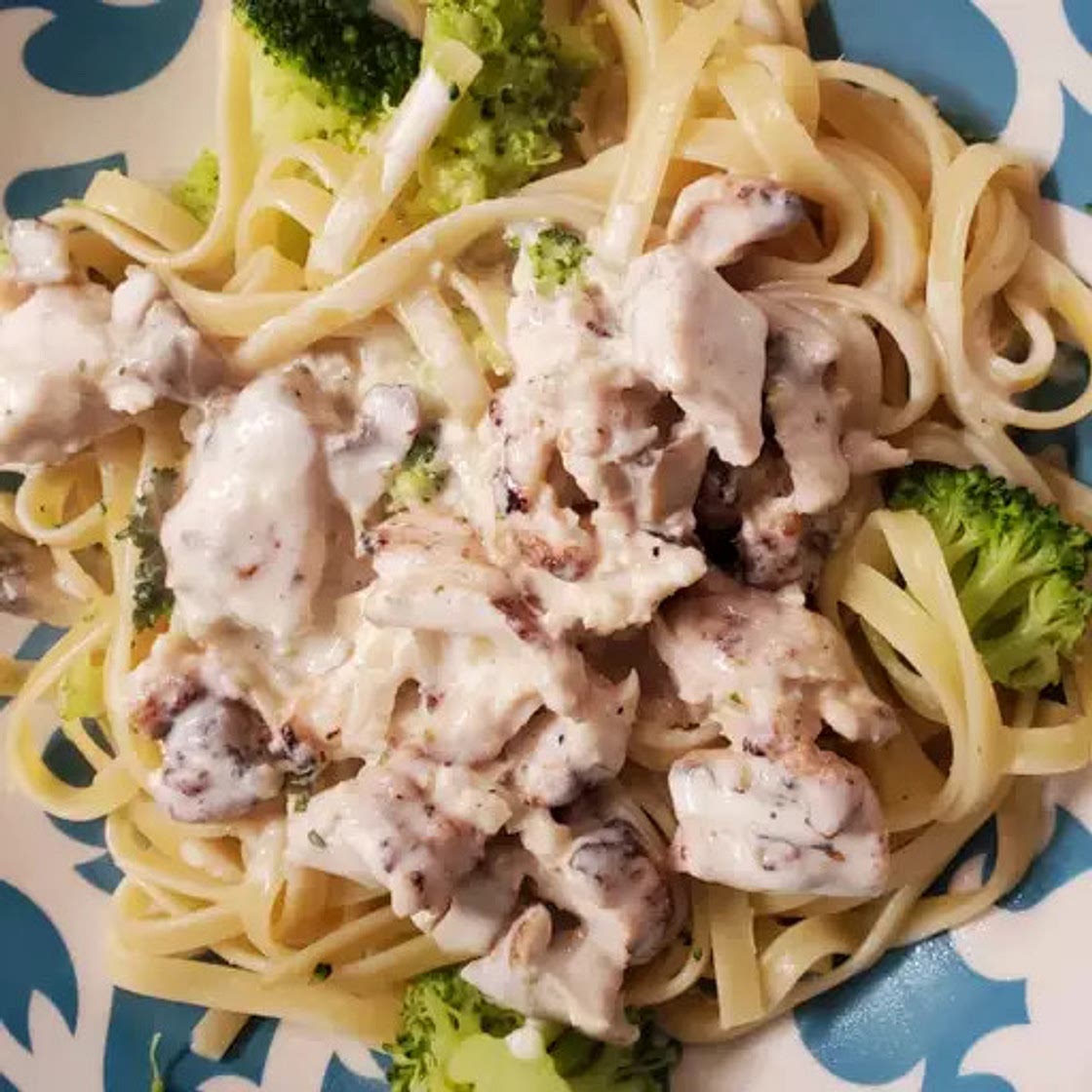 Homemade Chicken Fettuccine