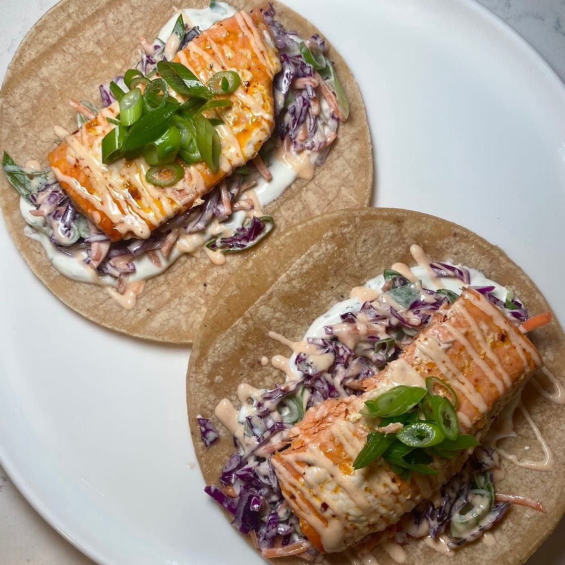 Salmon Crunch Tacos