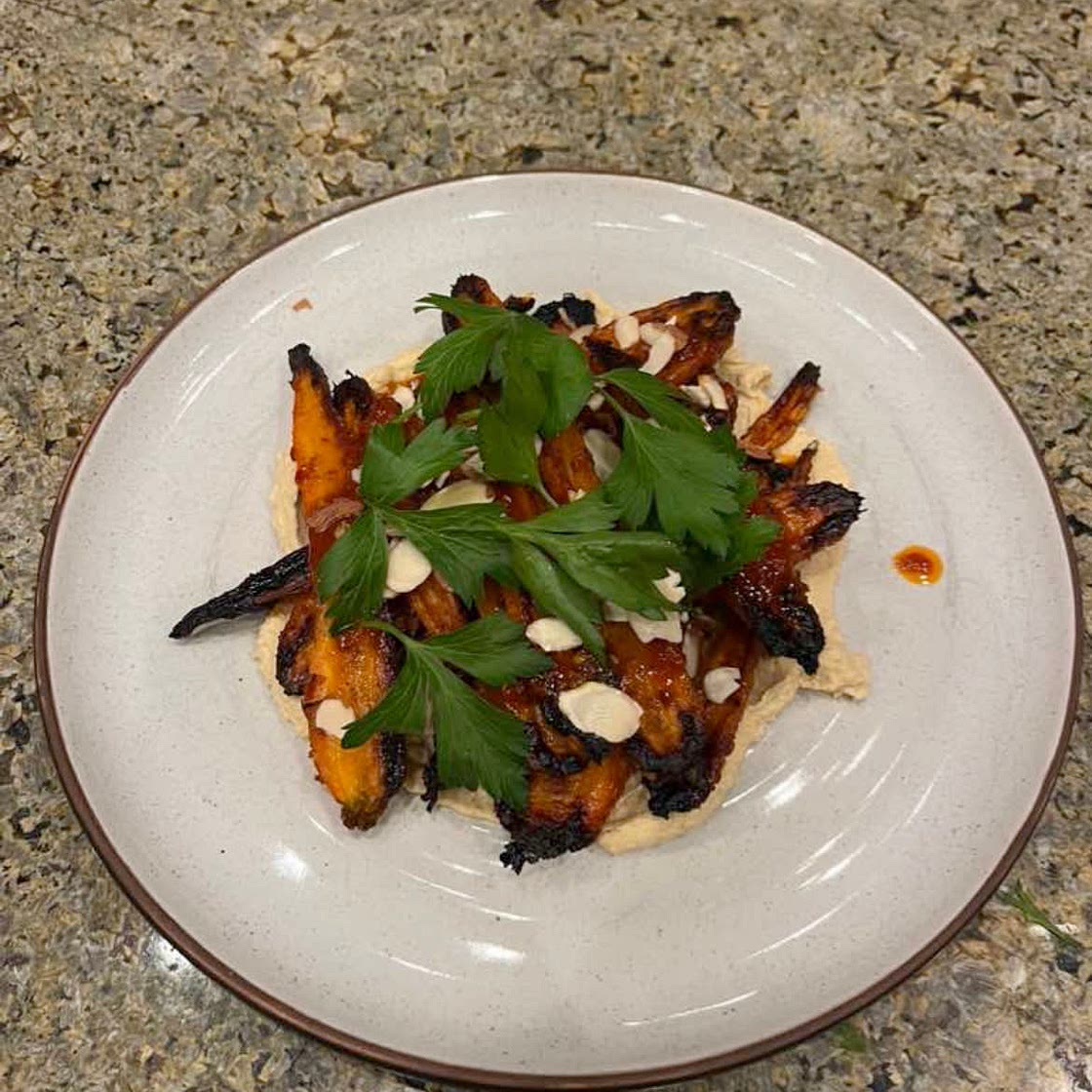 Harissa Roasted Carrots 