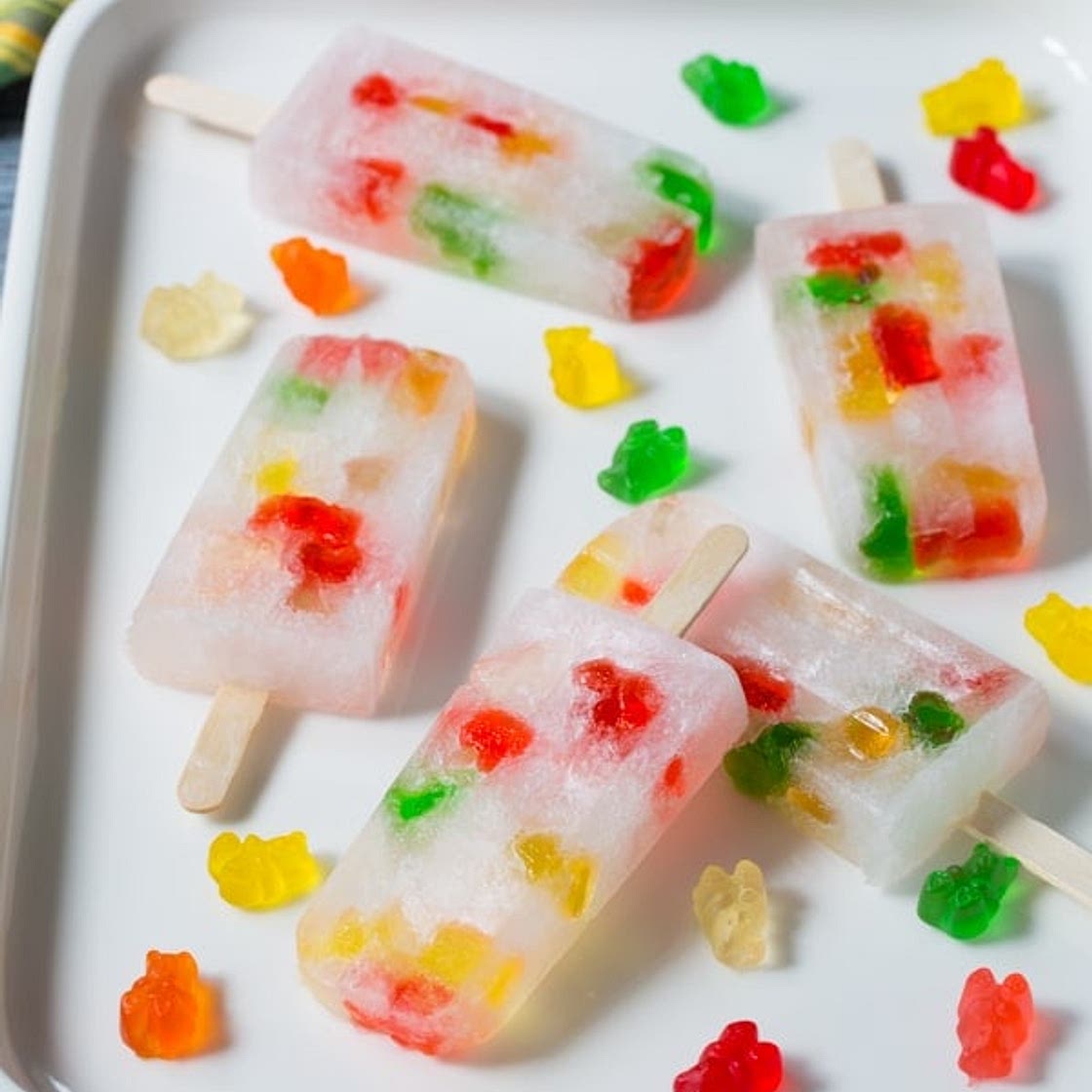 Vodka Gummy Bears Popsicles