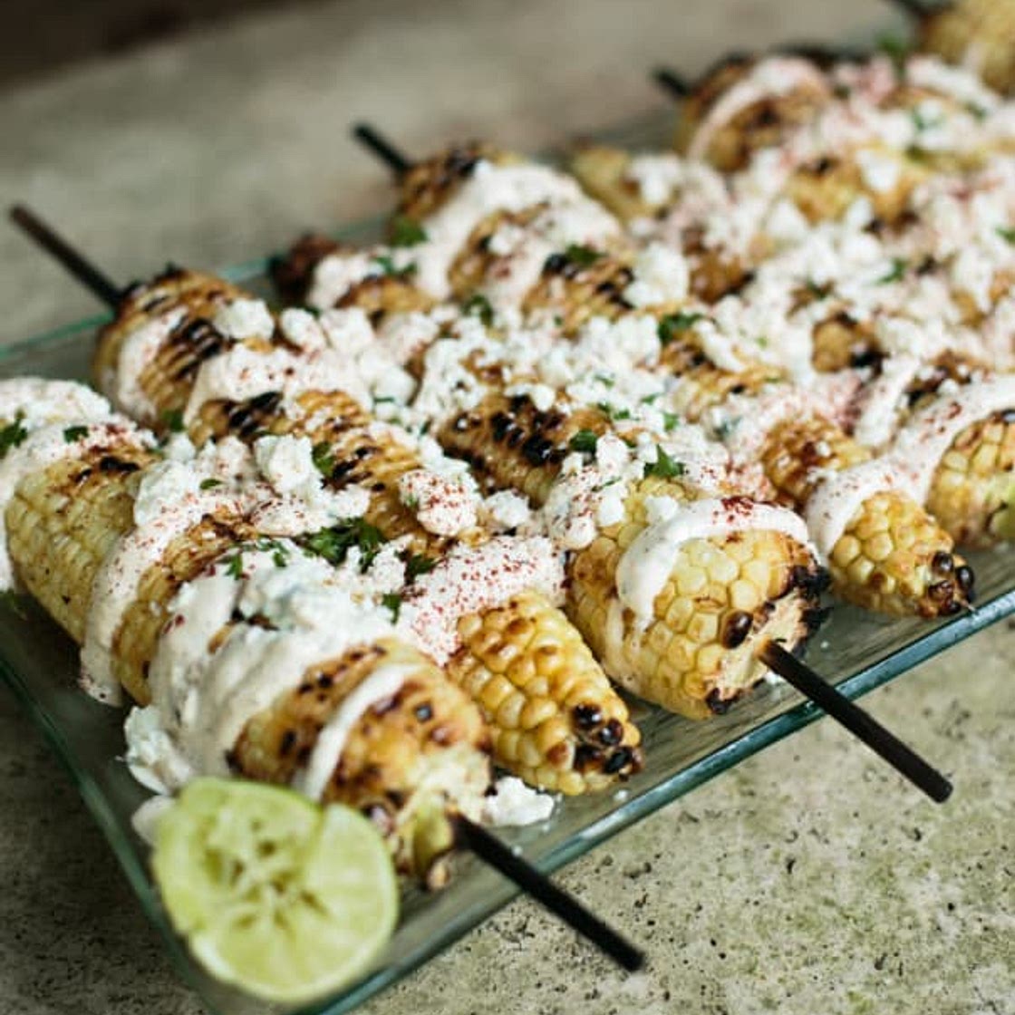 Grilled Mexican Street Corn (Elote)