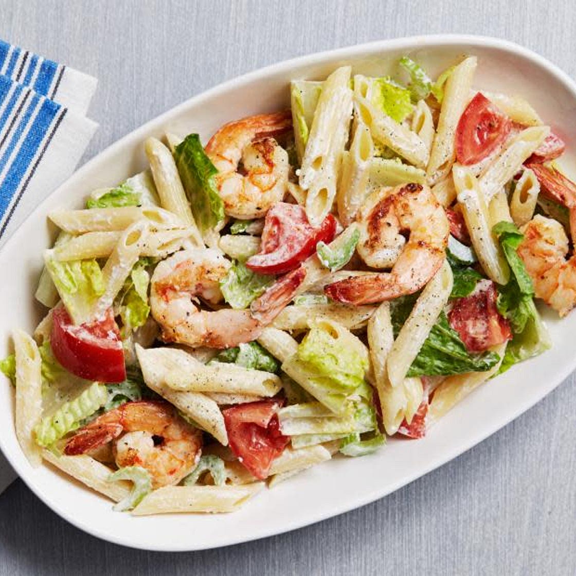 Shrimp Caesar Pasta Salad