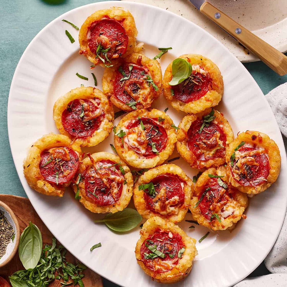 Crunchy Pizza Potato Cups