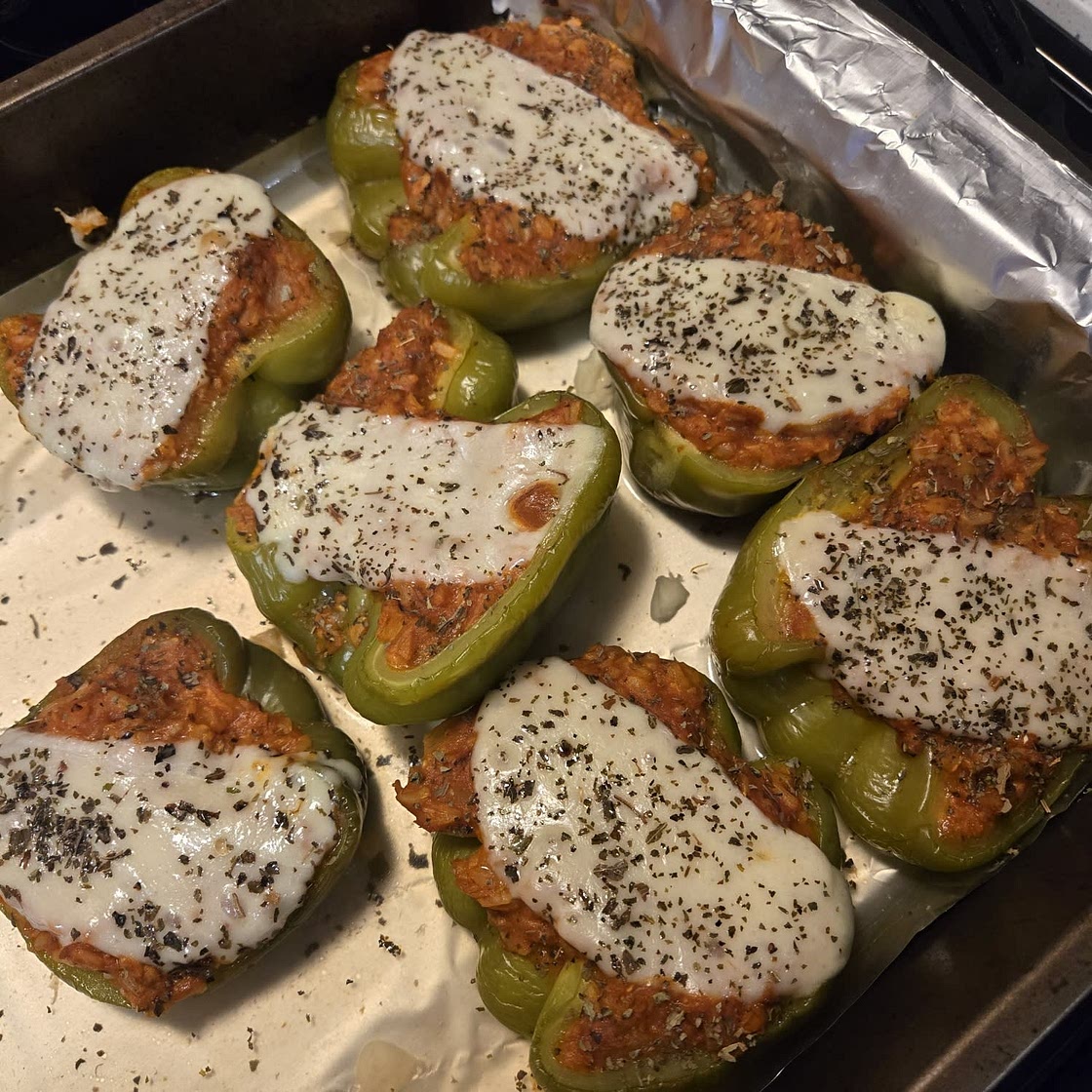 Ground Turkey Stuffed Peppers