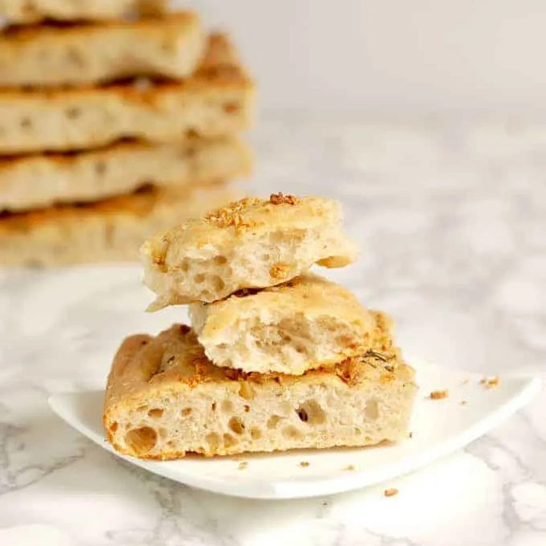 Sourdough Focaccia with Crispy Garlic & Rosemary