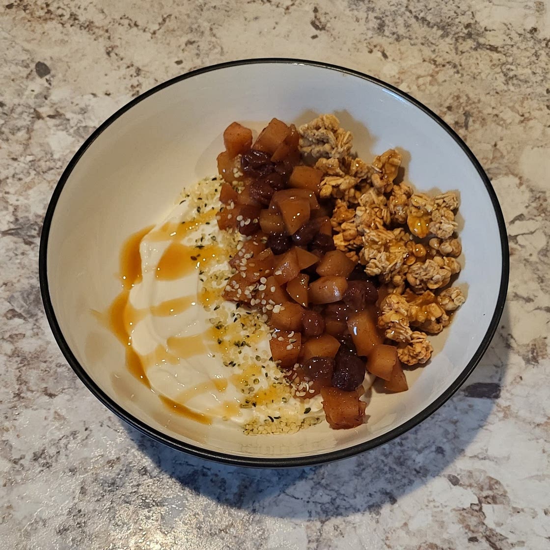 Cinnamon Apple Yogurt Bowls