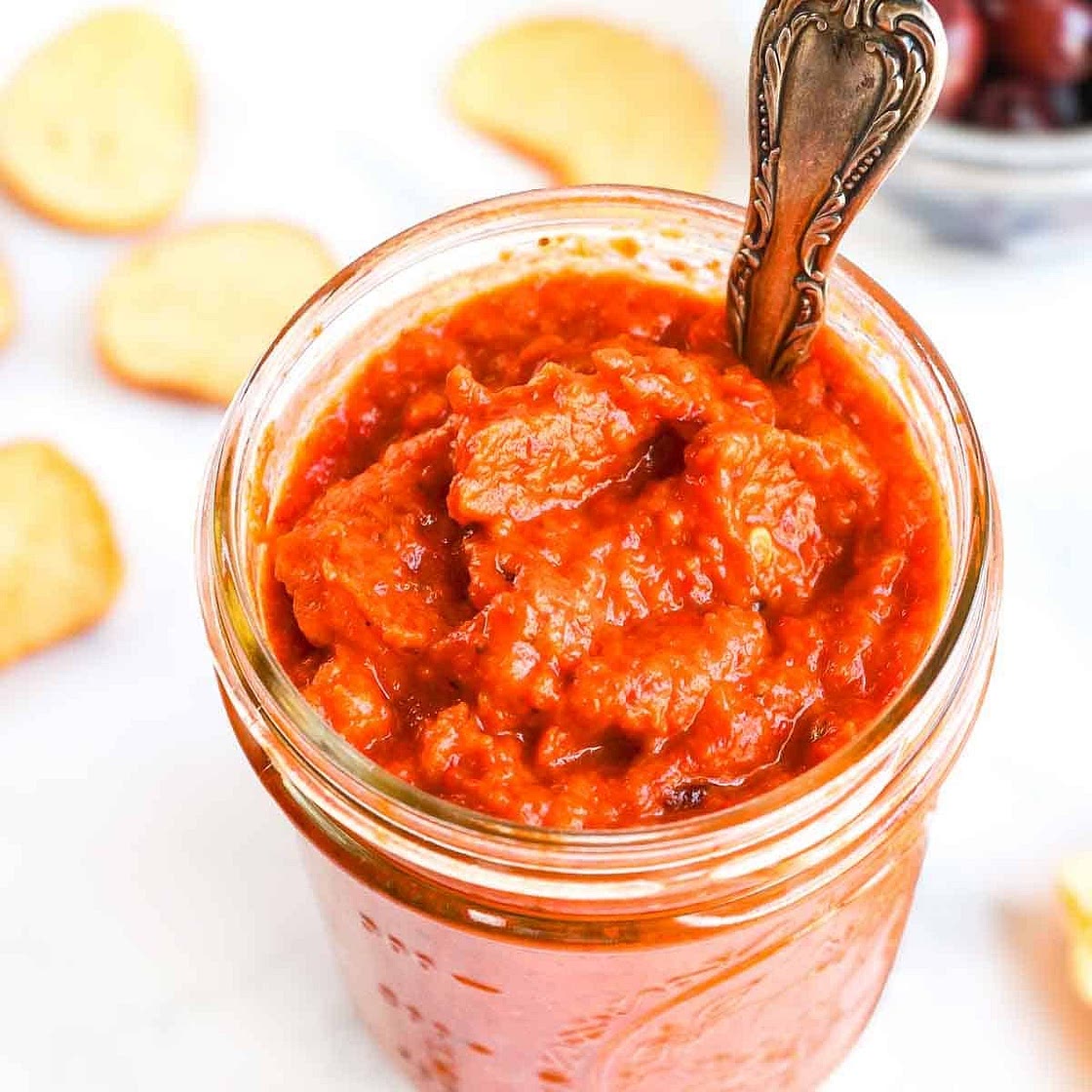 Croatian Roasted Red Pepper and Eggplant Spread: Ajvar