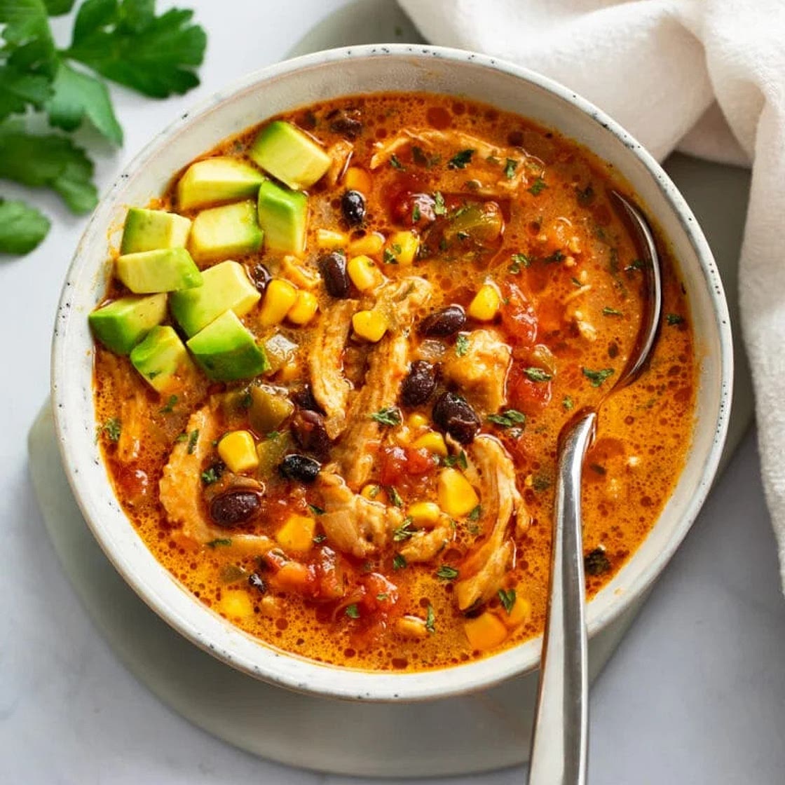 Crockpot Chicken Taco Soup