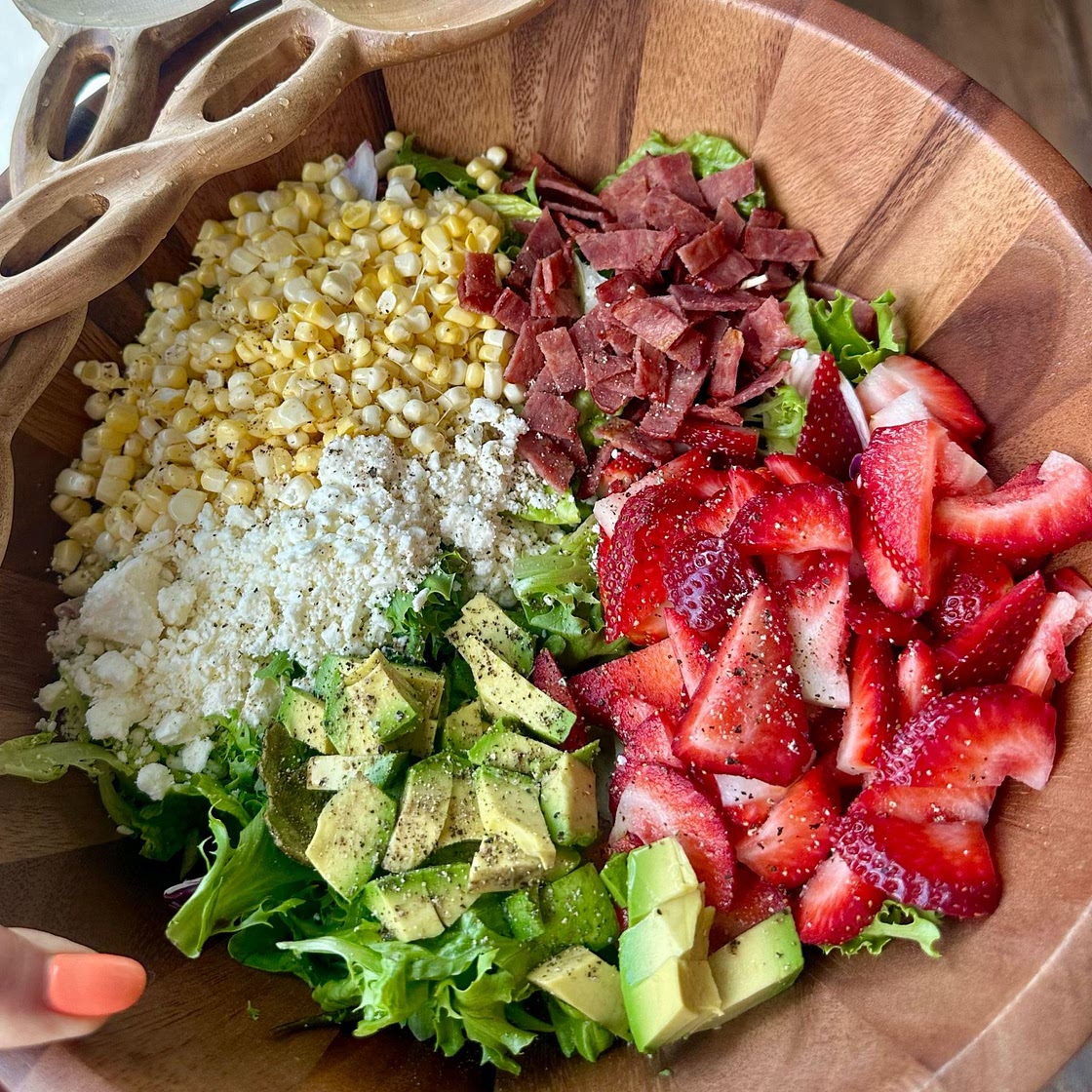 Summer Chipotle Chicken Cobb Salad with Cilantro Vinaigrette