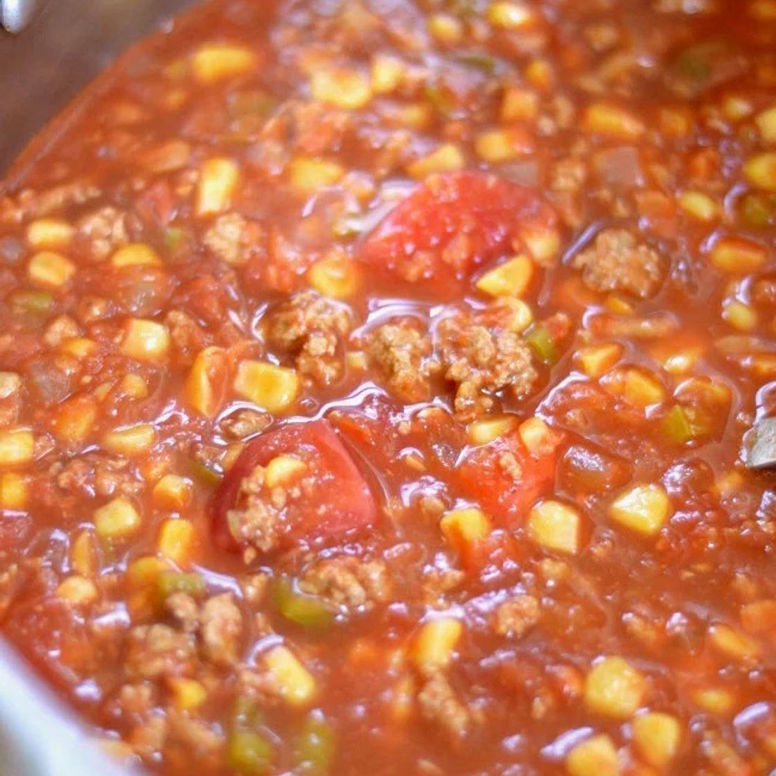 Beef, Tomato, And Corn Stew