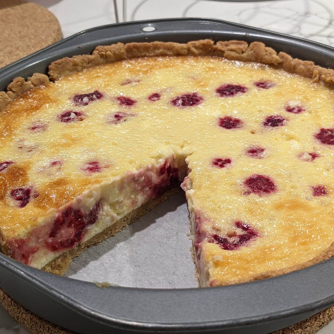 Mom's Raspberry Cheesecake