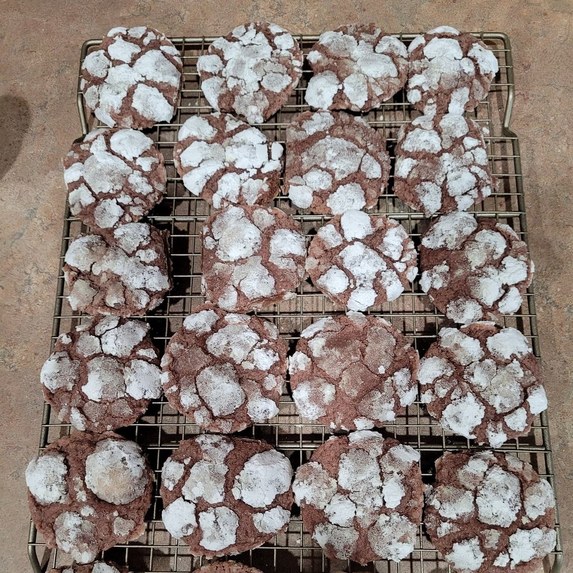 Ube Crinkle Cookies