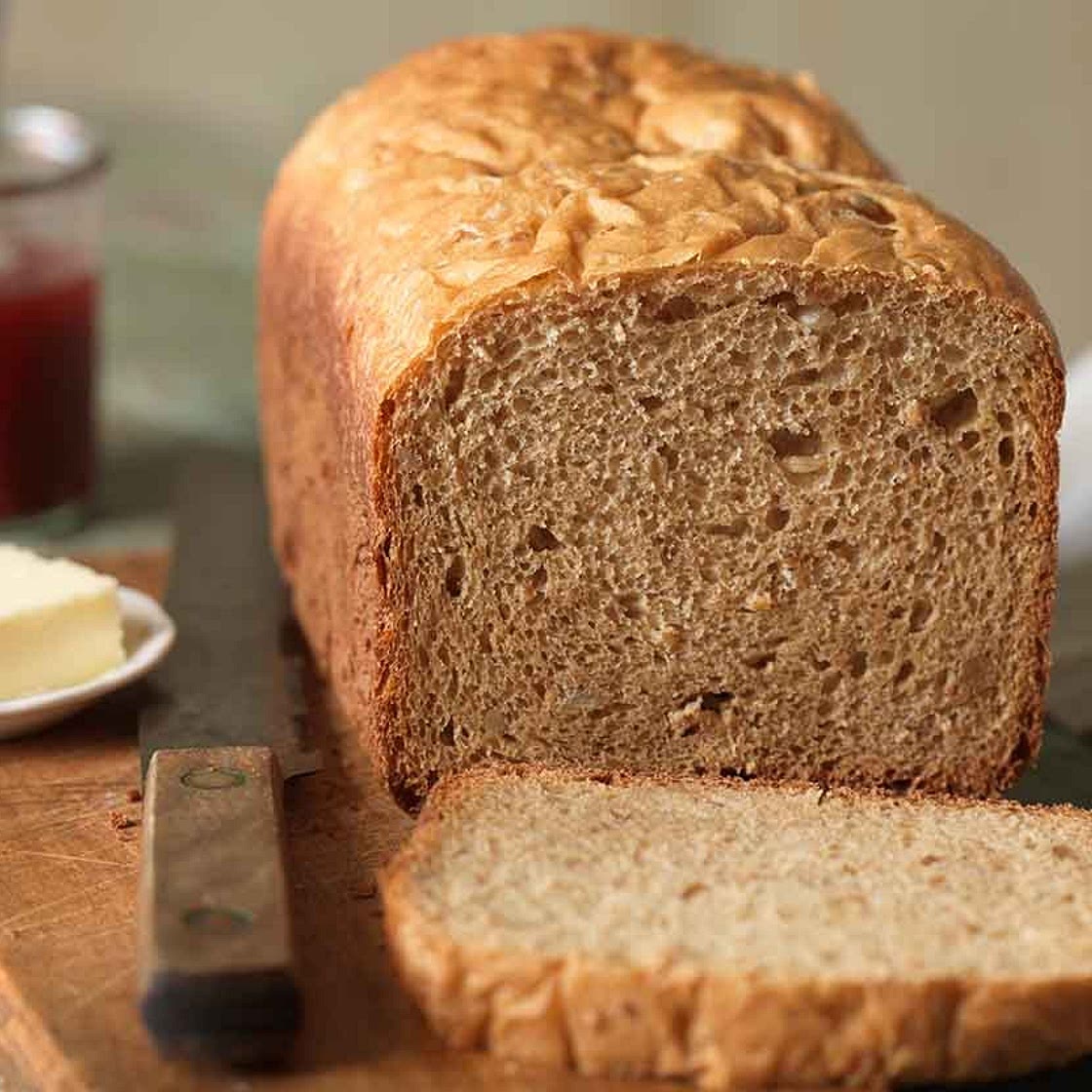 100% Whole Wheat Bread for the Bread Machine