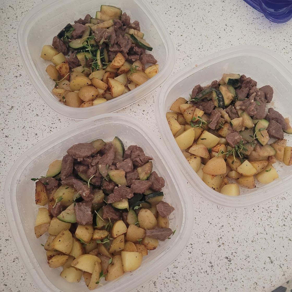 Quick Beef and Zucchini Skillet (Meal-Prep)