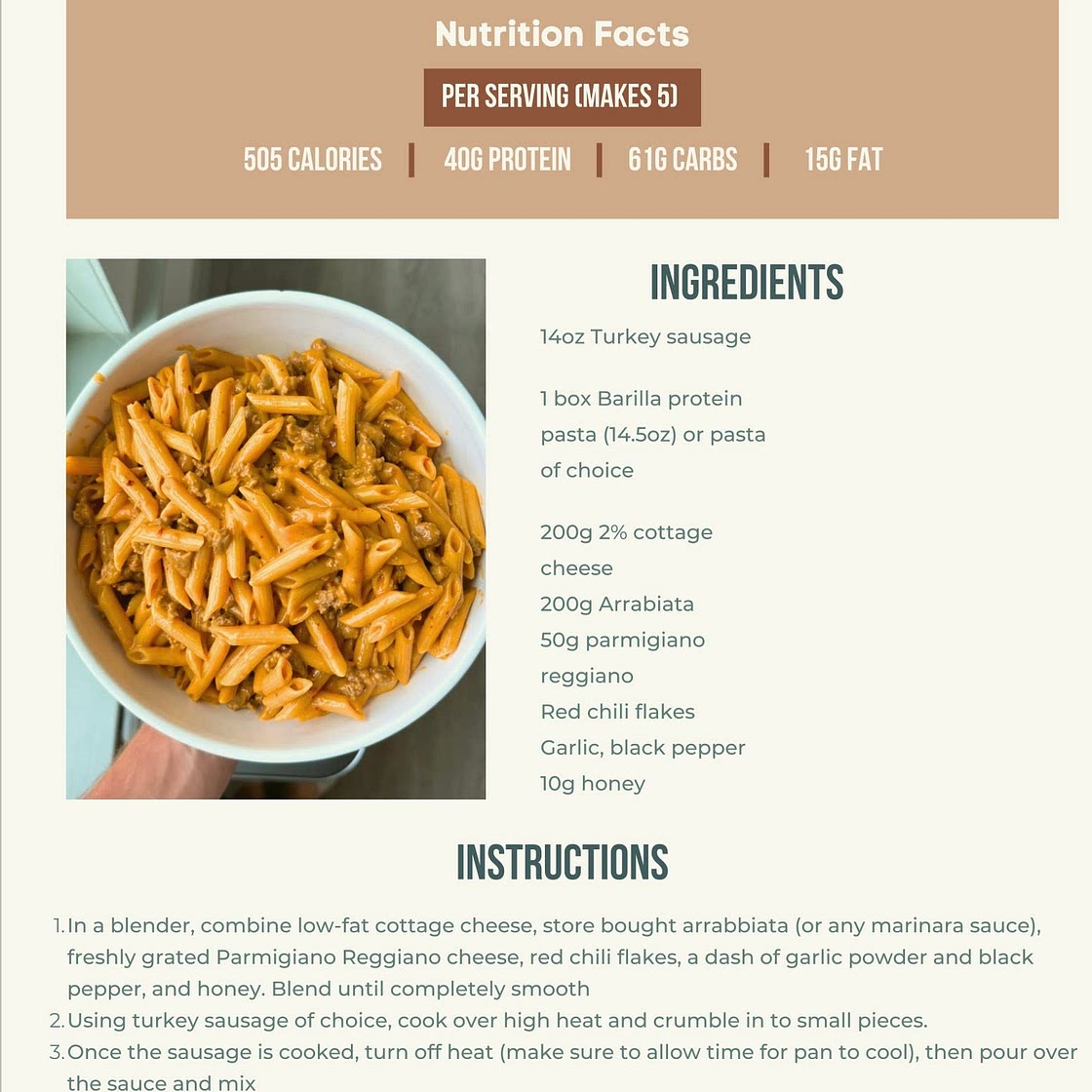 Spicy Sausage Pasta