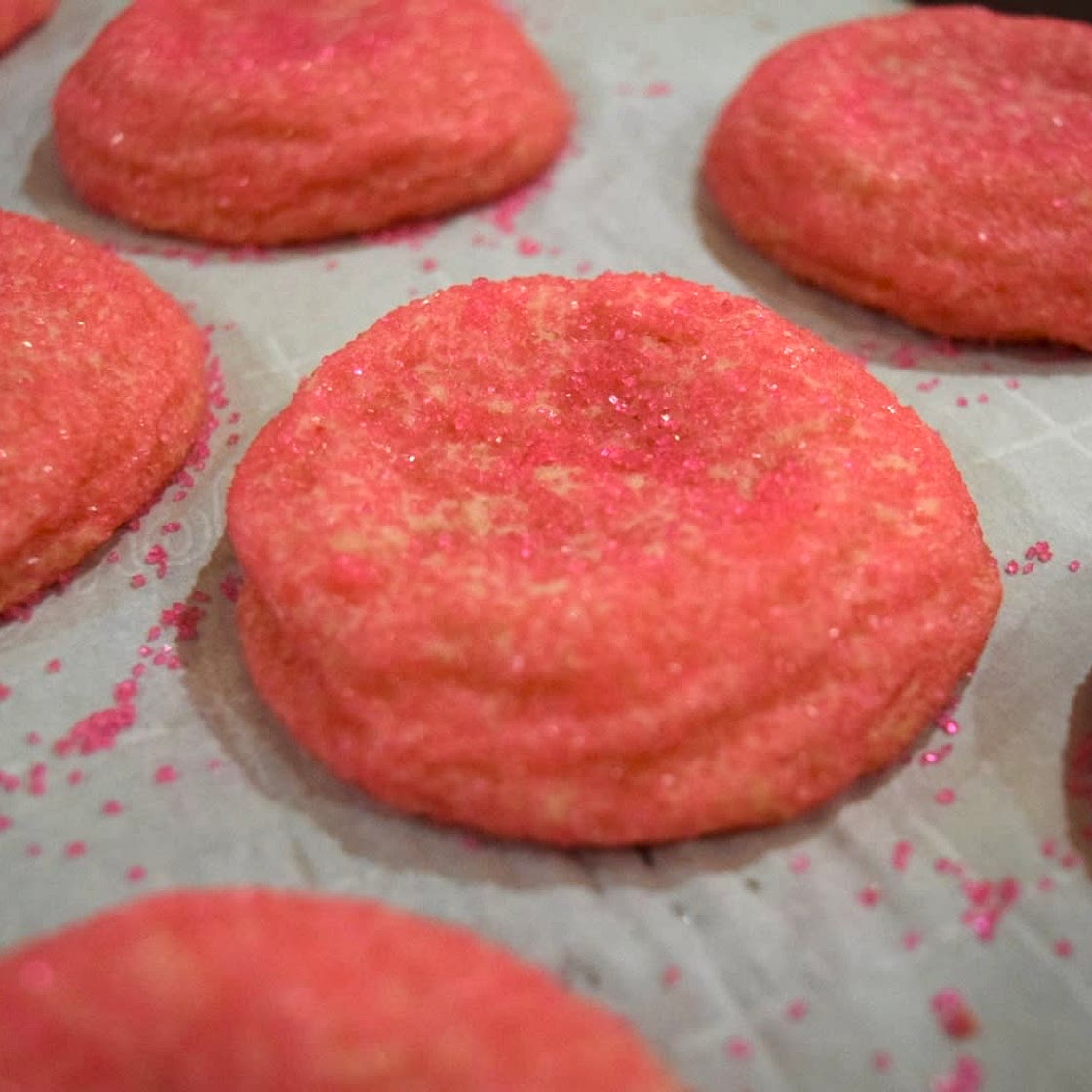 Pink Sugar Cookies
